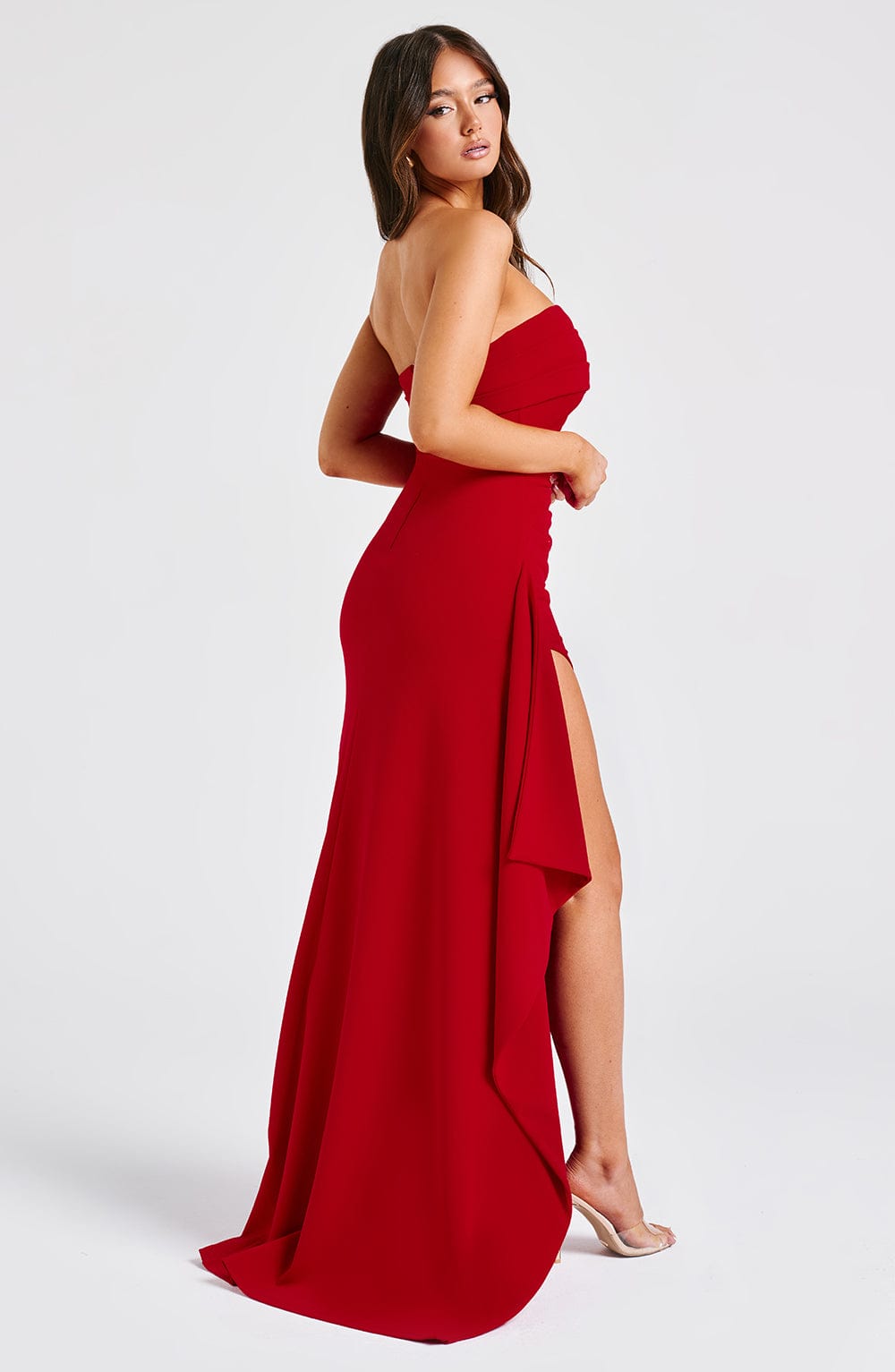 Abito Maxi Rosso Donna